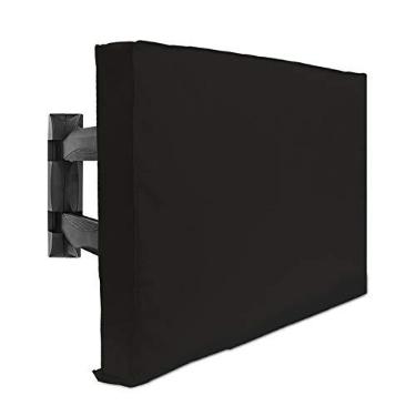 Imagem de Capa para TV externa de 55" a 58" - com tampa inferior - material resistente à água 600D e resistente à poeira - se encaixa melhor na sua TV