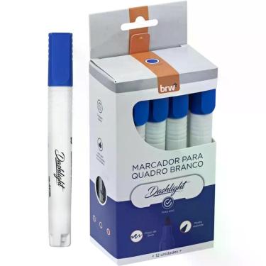 Imagem de Pincel Quadro Branco Dashligth Azul CX.C/12 - BRW