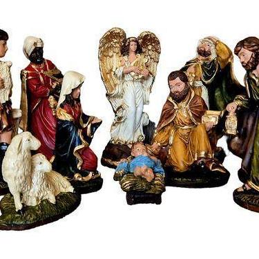 Imagem de Presépio Natalino Decoração Natal Modelo Italiano 13 Peças G - Estilo 