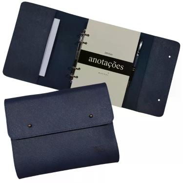 Imagem de Agenda Minhas Anotações 186-R Raffai Couros, Azul Jeans
