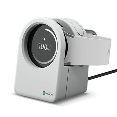 Imagem de elago Suporte de Carregamento GW3 para Galaxy Watch | Carregador Não Incluso, 4Classic/Active2/Active/4/3, 46/45/44/42/41/41 mm (Cinza Claro)