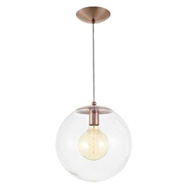 Imagem de Pendente Esfera Madelustre Vidro Cristal Metal Cobre
