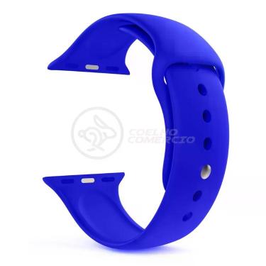 Imagem de Pulseira Silicone Para Iwo Smartwatch 42mm E 44mm - Azul Escuro