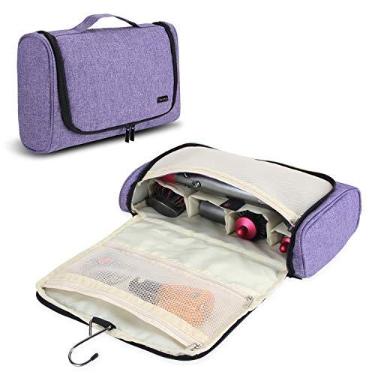 Imagem de Teamoy Bolsa organizadora de ferramentas de cabelo compatível com Dyson Airwrap, roxo