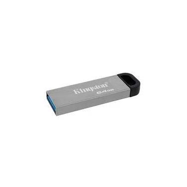 Imagem de Pen Drive 64GB Kingston DataTraveler Kyson, USB 3.2 Gen 1, Leitura de 200MB/s, Metal - DTKN/64GB