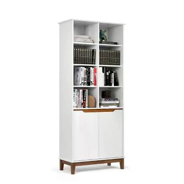 Imagem de Livreiro EJ Flow 2 Portas 6 Prateleiras com Pés Madeira - EJ MÓVEIS, B