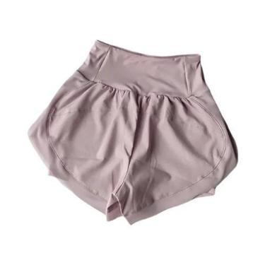 Imagem de Shorts Esportivos Femininos 2 Em 1 De Secagem Rápida Para Corrida, Yog