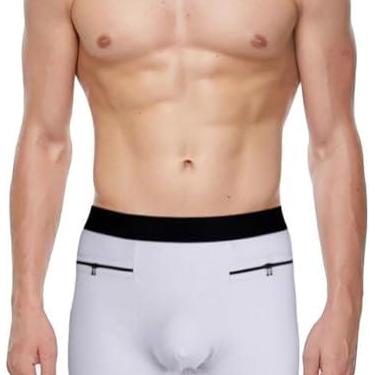 Imagem de Calcinha De Bolso Masculina Cueca Boxer Bolso Oculto Secreto Roupa Interior De Viagem Com Bolso Frontal Secreto, Style1, M