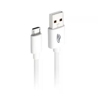 Imagem de Cabo USB-micro USB C3plus Cb-m20wh, 2m, Branco, Compatível Com Android USB-micro, Corrente 2a