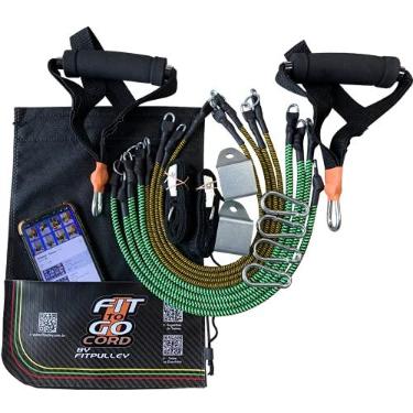 Imagem de Kit Extensor Treino Ginastica Musculação Em Casa 60kg Seguro
