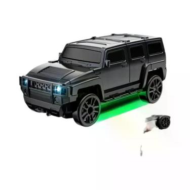 Imagem de Carro RC Mini Drift 64 4WD Com Controle Remoto 2.4G E Luzes LED, Veícu