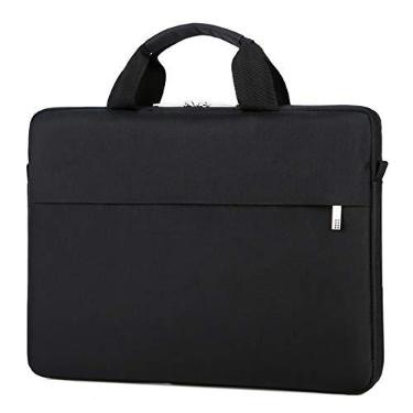 Imagem de Cicilin Maleta, capa para notebook, bolsa de ombro, Preto, 15.6", Macio