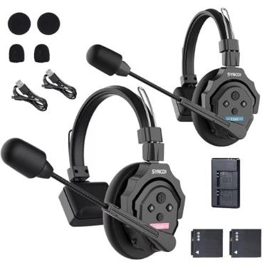 Imagem de EACHSHOT SYNCO XTalk X2 2.4GHz Wireless Headset Intercom System Random Master Device 350m Operating Range for Movie Shoot Live Show Stage Performance Real-time Monitoring (2Pcs)