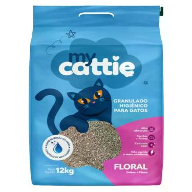 Imagem de Granulado higiênico para Gatos My Cattie Floral 12kg