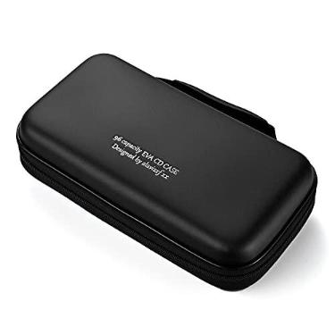 Imagem de LIOVODE Estojo de DVD, estojo de CD de EVA, organizador de armazenamento, porta-carteira de DVD protetor portátil para carro, Preto96, 96 Capacity, Caixa, portátil