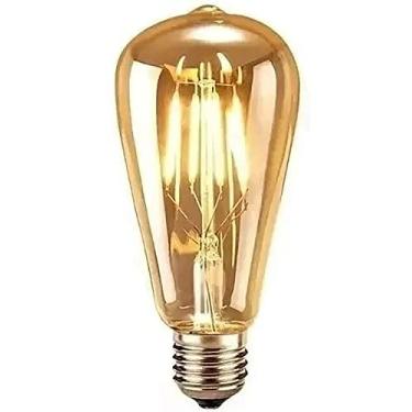 Imagem de Lâmpada Led Pera Filamento Âmbar Vintage 4w Bivolt