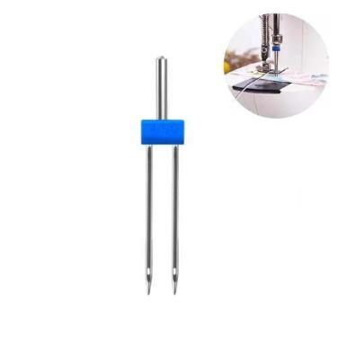 Imagem de Kit 10 Agulha Dupla para Maquina Domestica HZX1 4mm - Numero 11 - Lanm