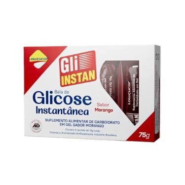 Imagem de Glicose Instantânea Lowcucar, Morango, 15g, Pack com 5 Unidades