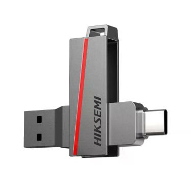 Imagem de Pen Drive Hiksemi Dual Slim 64GB USB 3.2, Type-C e Type-A, HS-USB-E307