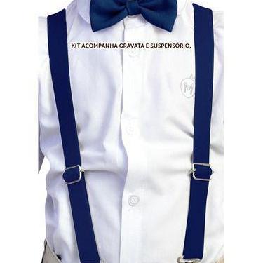 Imagem de Kit Suspensório Infantil + Gravata borboleta infantil varias cores - M