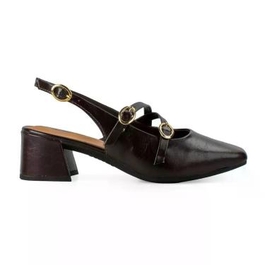 Imagem de Sapato Dakota Feminino de Salto Bloco D0081, Ristretto, 37