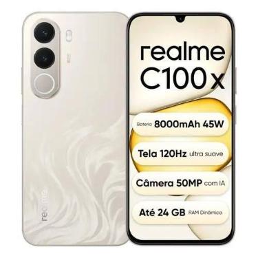 Imagem de Realme C100x 4G 8GB RAM 256GB Global Dourado, 256GB, Dourado