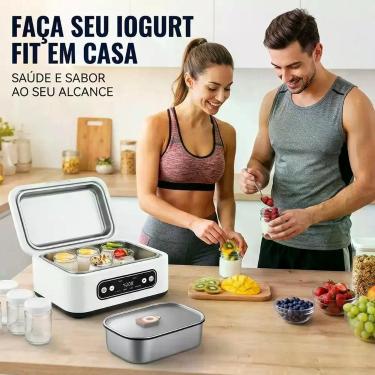 Imagem de Iogurteira Eletrica Digital 9 Potes Vidro 1.6L Timer 110v - Premium Ca