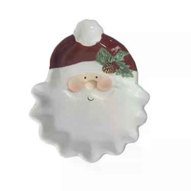 Imagem de Travessa Papai Noel 21cm Cerâmica - FARTEX/WINTH/RIO DE OURO