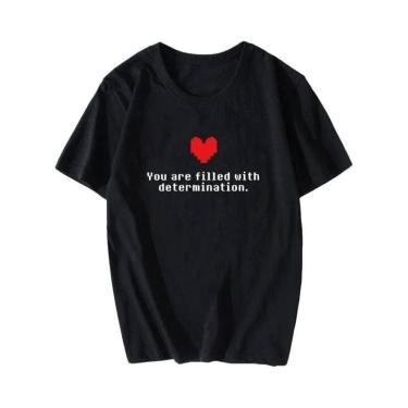 Imagem de Camiseta Feminina Para Jogadores Undertale, Camiseta Engraçada De Alta