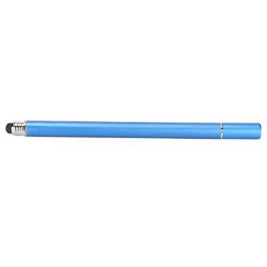 Imagem de Caneta capacitiva 2 em 1 para a maioria das telas sensíveis ao toque capacitivas, celulares, tablets para desenhar, escrever, editar fotos (azul escuro)