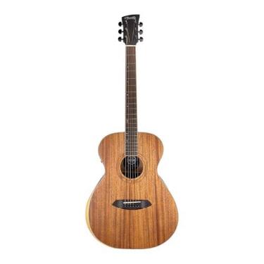 Imagem de VIOLÃO ELÉTRICO QUARTZO 40" - TAMPO SÓLIDO EM MAHOGANY - FOSCO - EQ 4 BANDAS - VGAQ1954N40