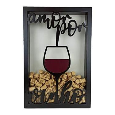 Imagem de Quadro Porta Rolhas - Amor Por Vinho - 250 Rolhas 35 x 52