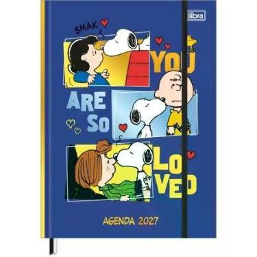 Imagem de Agenda Costurada Diária 17,6 x 23,9 cm Snoopy 2027 - tilibra