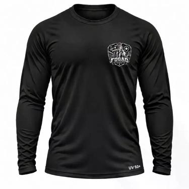 Imagem de Camisa Uv +50 Botafogo Torcedor Fogão Glórioso cor:PretoTamanho:G3 - G