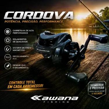 Imagem de Carretilha Cordova Bg Drag 9kg 10 Rolamentos Peixe Grande Carretel Par