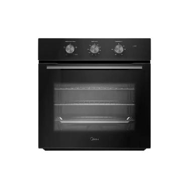 Imagem de Forno Elétrico de Embutir Midea TSM62 68L com Grill Timer Mecânico e Iluminação Interna Preto 220V