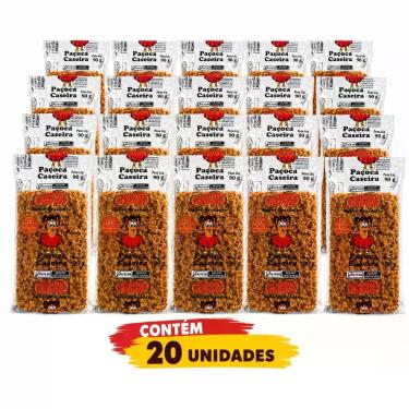 Imagem de Paçoca 90g Pouco Açúcar Combo 20 und - Docce Mannia, Amendoim