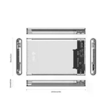 Imagem de Case para HD 2.5 Notebook USB 3.0 Ps4 Xbox One Pc 6Gbps Transparente Compatível com Consoles OEM