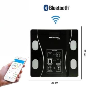 Imagem de Balança Digital Corporal Metabolismo Bioimpedancia Inteligente 140Kg A