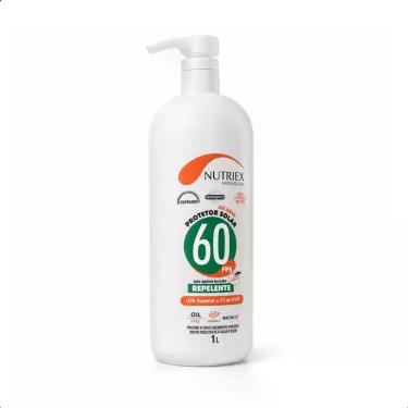 Imagem de Protetor Solar Nutriex Profissional FPS 60 1/3 UVA com Repelente 1L To