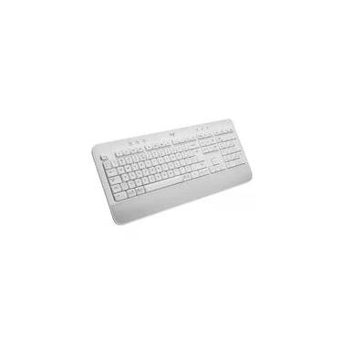 Imagem de Teclado Sem Fio Logitech Signature K650, Bluetooth, USB, Com Apoio para as Mãos, US, Branco - 920-010965