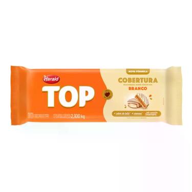 Imagem de Cobertura em Barra Choc Branco - TOP - 2,100kg - 1 unidade - Harald - 