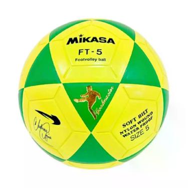 Imagem de Bola Oficial De Futevôlei Mikasa FT-5 Anderson Águia, 05, Amarelo, Ver