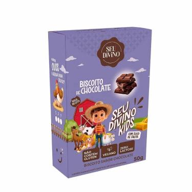 Imagem de Biscoito Vegano Infantil Sabor Chocolate Livre de Glúten 50g - Seu div
