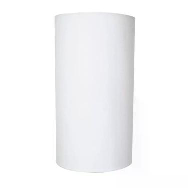 Imagem de Cupula para abajur luminaria 24x13x13cm Cilíndrica de Tecido Algodão S