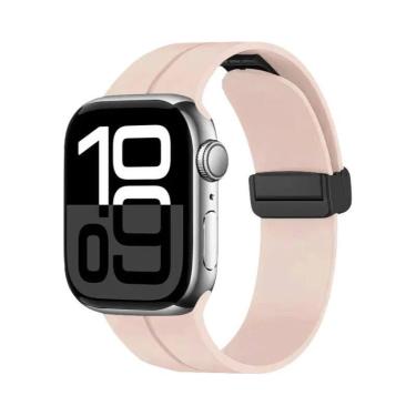 Imagem de Pulseira Magnética De Silicone Para Apple Watch De 46mm 45mm 44mm 49mm