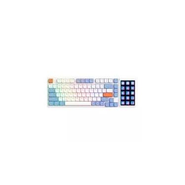 Imagem de Teclado Mecânico Gamer Ajazz AKP815, RGB, USB-C, Switch Huannuo Short Tea, Azul, Branco e Laranja - AKP815