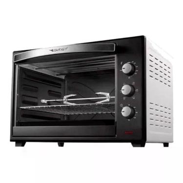 Imagem de Forno Elétrico de Bancada Mobilar Eletro FORNO 48LT PLUS 48L 2000W com Espeto Giratório Preto Branco 220V