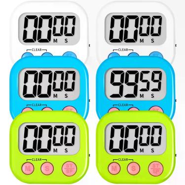 Imagem de ZILLEEN Timers Digitais de Cozinha e Sala de Aula para Crianças - 6 Un