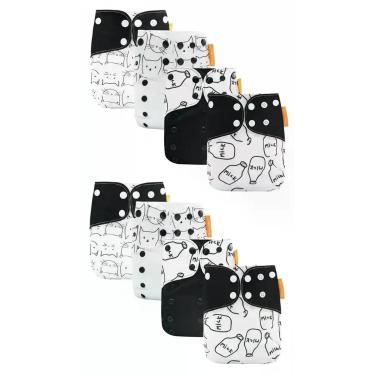 Imagem de Fralda Ecológica Reutilizável Ajustável 4 Unid - Congratulations Store